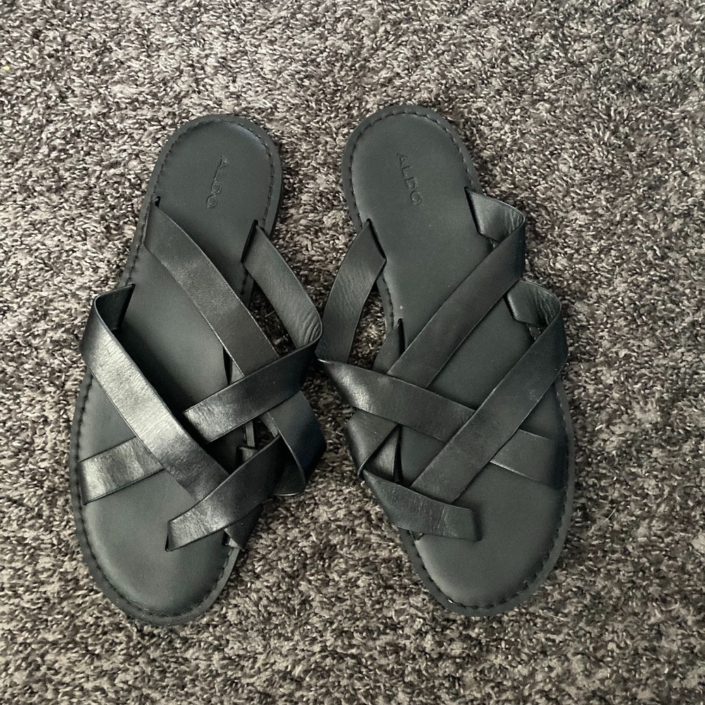 Aldo Mens Leather Sandal